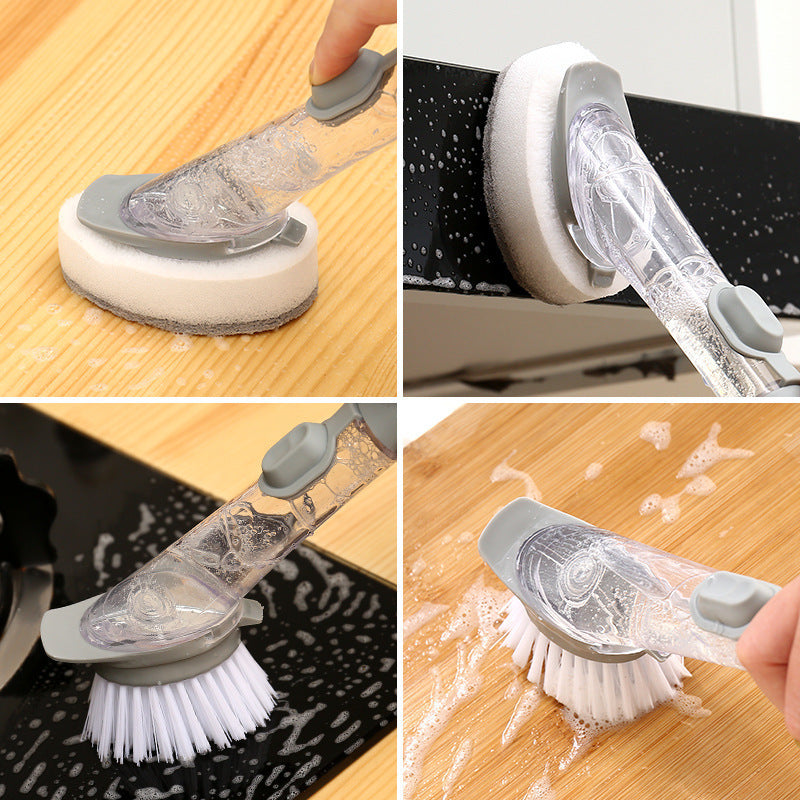 ZTTD Automatic Liquid Adding Cleaning Brush Household Soft