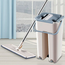 Load image into Gallery viewer, Wonder Mop and Bucket Set with Microfiber Pads

